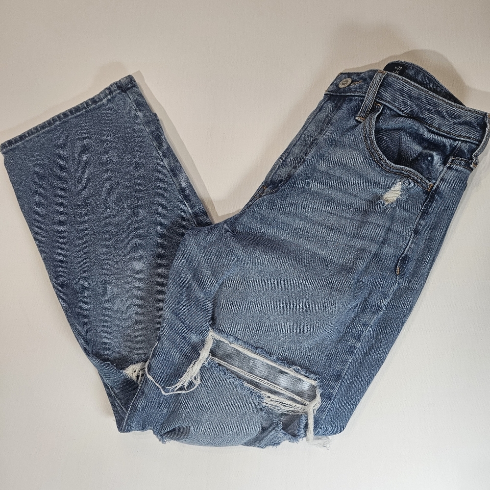 Hollister Womens Jeans 5S Ultta High Rise Vintage Straight Stretch 90s Inspired‎